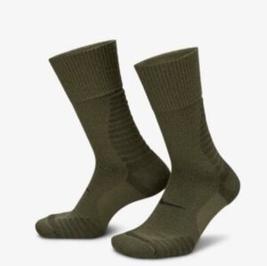NWT Nike Men's Outdoor Cushion Wool Blend Crew Socks Size Large (DQ6450-300)